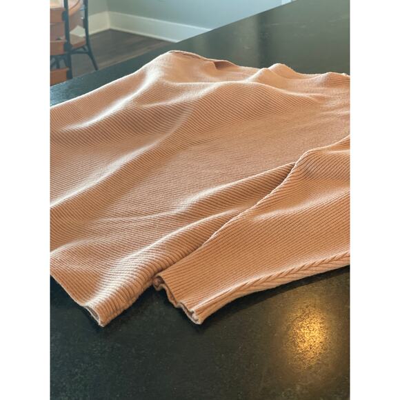 Gaberly Light Pink boat neck batwing Dolman pullover sweater One size 4-14 - Picture 3 of 5